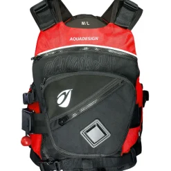 Gilet kayak Aqua Design Upano Moniteur Rouge