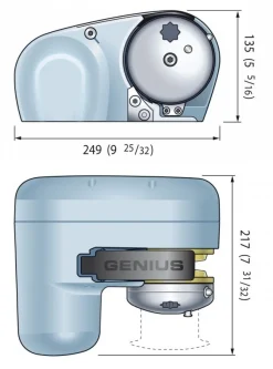 Guindeau électrique horizontal Quick marine Genius GP2
