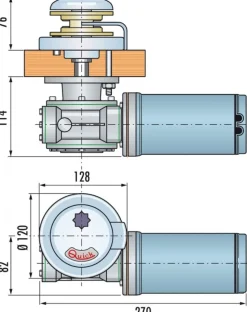 Guindeau électrique vertical Quick Marine Rider