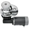 Guindeau vertical Lofrans X1  bronze chromé - 700W - 12V - Barbotin 8mm - Avec poupée