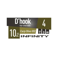 Hameçon Simple Daiwa D'Hook Infinity Carp Olive 002