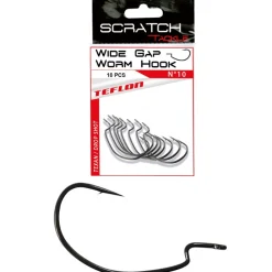 Hameçon Texan Scratch Tackle Worm Wide gap hook
