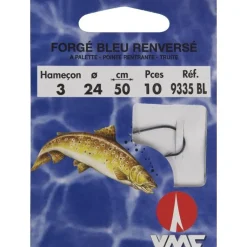 Hameçons montés Water Queen forgé bleu renversé 9335 BL 50 cm