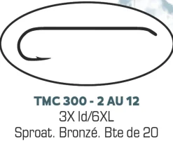 Hameçons mouche TMC 300