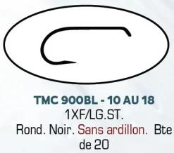 Hameçons mouche TMC 900BL