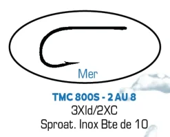Hameçons mouche TMC 800S