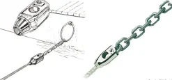 Jonction ancre/cordage Osculati Ø 6/Ø 10