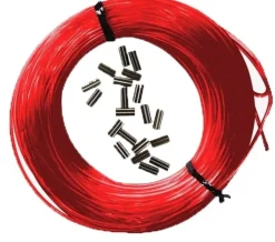 Kit fil nylon Epsealon Rouge 25m (160/100 ème) + 10 sleeves