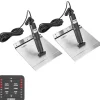 Kit flaps Lectrolab 305X305 mm pelles Aluminium avec commutateur LED 12V