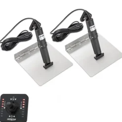 Kit flaps Lectrolab 305X305 mm pelles Inox avec commutateur Joystick LED 12V