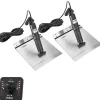 Kit flaps Lectrolab 305X305 mm pelles aluminium avec commutateur Joystick LED 12V