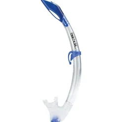 Kit Masque silicone Tuba purge Snorkeling Seac sub Elba Bleu Femme et Enfants 8-14 ans