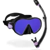 Kit MT Cressi Hiroquest combo X Steve Aoki - Lila UV 380 Bleu/Orange Lenses