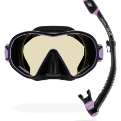 Kit MT Cressi Hiroquest combo X Steve Aoki - Lila UV 380 Bleu/Orange Lenses