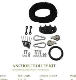 Kit trolley pour ancre kayak