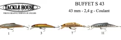 Leurre Coulant Tackle House Buffet S43
