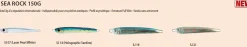 Leurre Sakura Jig Sea Rock 100 mm 90 gr