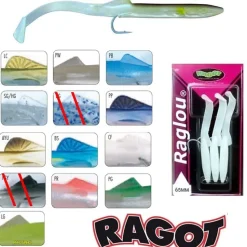 Leurre Souple Ragot Raglou 55 mm par 3