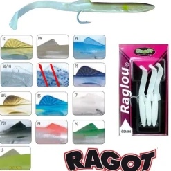 Leurre Souple Ragot Raglou 65 mm par 3