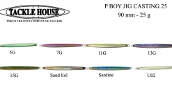 Leurre Tackle House P Boy Jig Casting 25