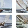 Lot de 4 sets de table voilier Décomarine