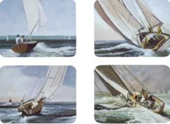 Lot de 4 sets de table voilier Décomarine