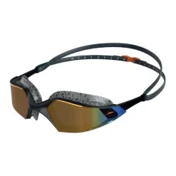 Lunettes de natation Aquapulse Pro Mirror Speedo Oxid Grey/Black/Orange Gold