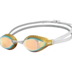Lunettes de natation Arena Air-Speed Mirror - Yellow copper gold multi