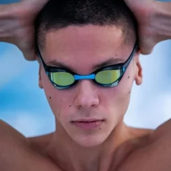 Lunettes de natation Arena Cobra Ultra Swipe Mirror - Yellow copper blue