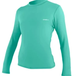 Lycra femme manches Longue O'Neill Basic Skins Sun Shirt Turquoise
