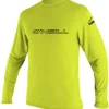 Lycra homme O'Neill manches longues Basic Skins Jaune