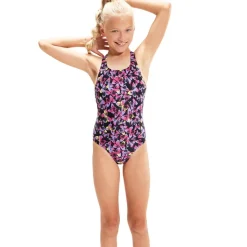 Maillot de bain Allover Medalist Speedo Black/Rose Violet/Miami Lilac/Sunblaze