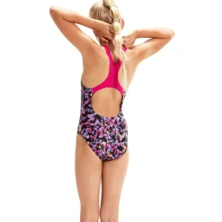 Maillot de bain Allover Medalist Speedo Black/Rose Violet/Miami Lilac/Sunblaze