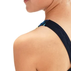 Maillot de bain Digital Allover Leaderback Speedo True Navy/Black/Rose Violet/Bright Yellow