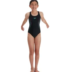 Maillot de bain Plastisol Placement Muscleback Speedo Black/Rose Violet/Bondi Blue