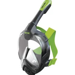 Masque Facial snorkeling Seac sub Libera Noir/Vert - S/M