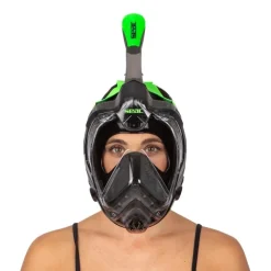 Masque Facial snorkeling Seac sub Libera Noir/Vert - S/M