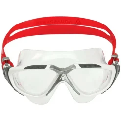 Masque natation Aquasphere Vista - Transparent / Rouge