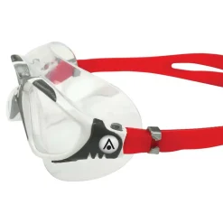 Masque natation Aquasphere Vista - Transparent / Rouge