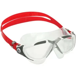 Masque natation Aquasphere Vista - Transparent / Rouge