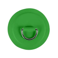 Pack 4 anneaux inox D-Ring avec patch Vert
