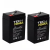 Pack de 2 Batteries 6 V Etanches Tech Power Agm TP6-4 - bateaux amorceurs Anatec