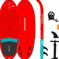 Paddle Géant Gonflable Aqua Design Megacraft 15.1 Rouge