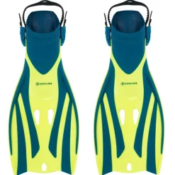 Palmes réglables Snorkeling Aqualung Fizz - Petrole