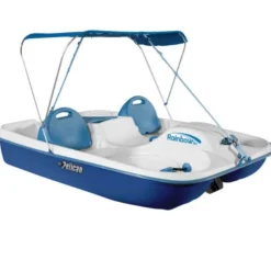 Pedalo bateau à pédales Pelican Rainbow DLX Bleu