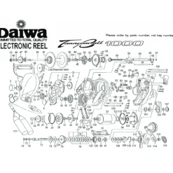 Pièce détachée Moulinet Daiwa Tanacom Bull 1000 - Pièce n°59 - E35-410 - pawl cap