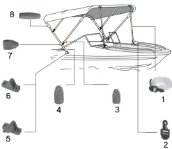 Pièces Lalizas pour bimini