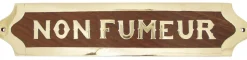 Plaque Décomarine "Non fumeur"