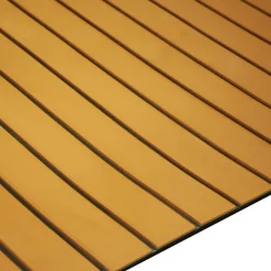 Plaque de pad EVA 6MM 240x90cm imitation bois Teck avec lignes noires