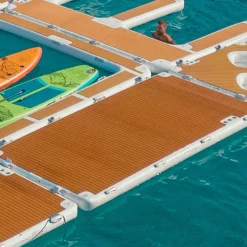 Plateforme gonflable bateau Yachtbeach 6.16 Premium Teak